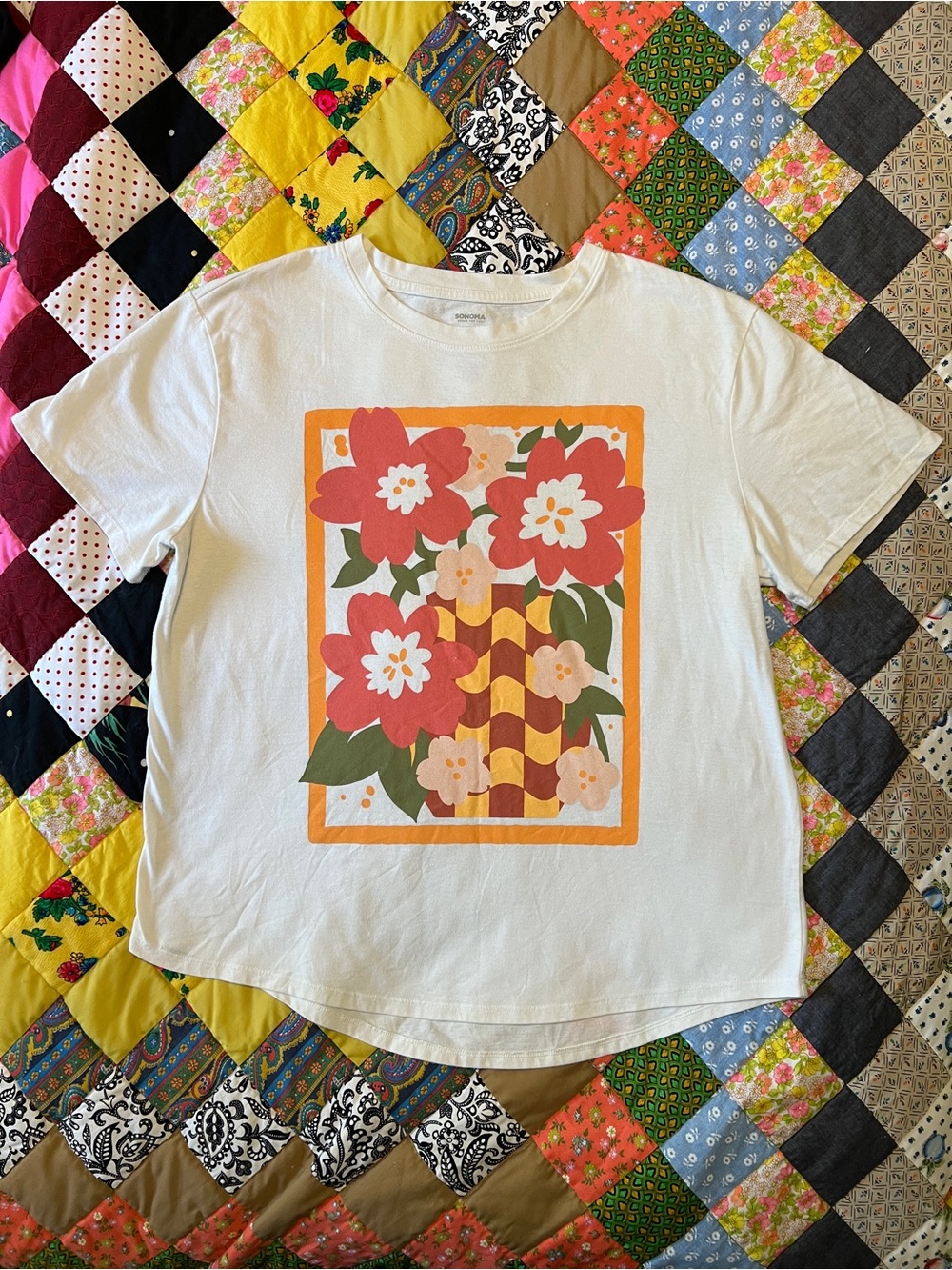 Sonoma White Relaxed Graphic Tee